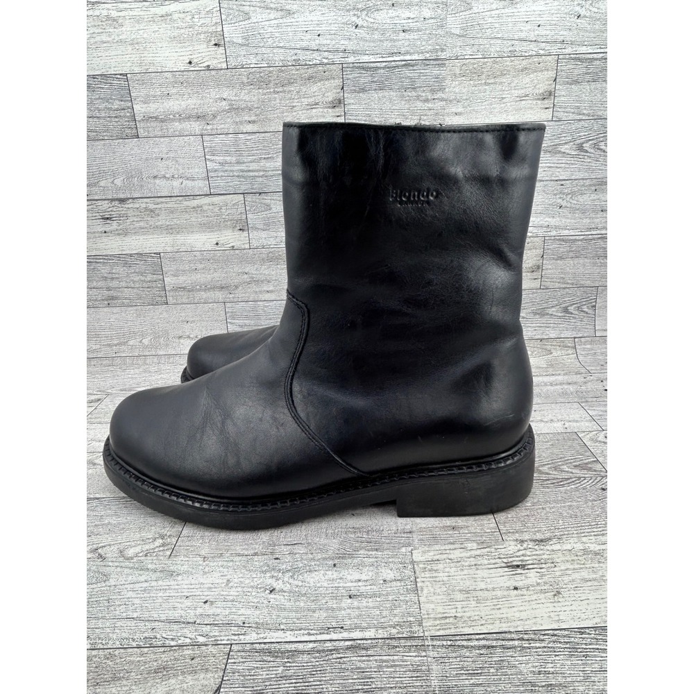 Blondo Canada AquaProtect Black Leather Waterproof Side Zip Boots Men Size 11M - Picture 4 of 12
